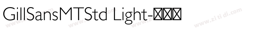 GillSansMTStd Light字体转换
